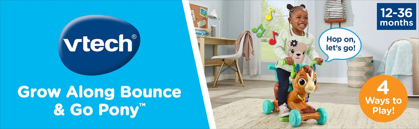 Vtech - 3-In-1 Push, Gallop, Ride Pony & Go - Ride On Toy
