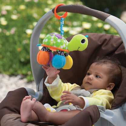 Infantino- Turtle Mirror Pal - Green-Multicolor