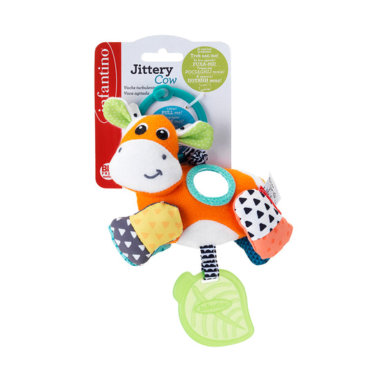 Infantino- Jittery Cow- Green-Multicolor