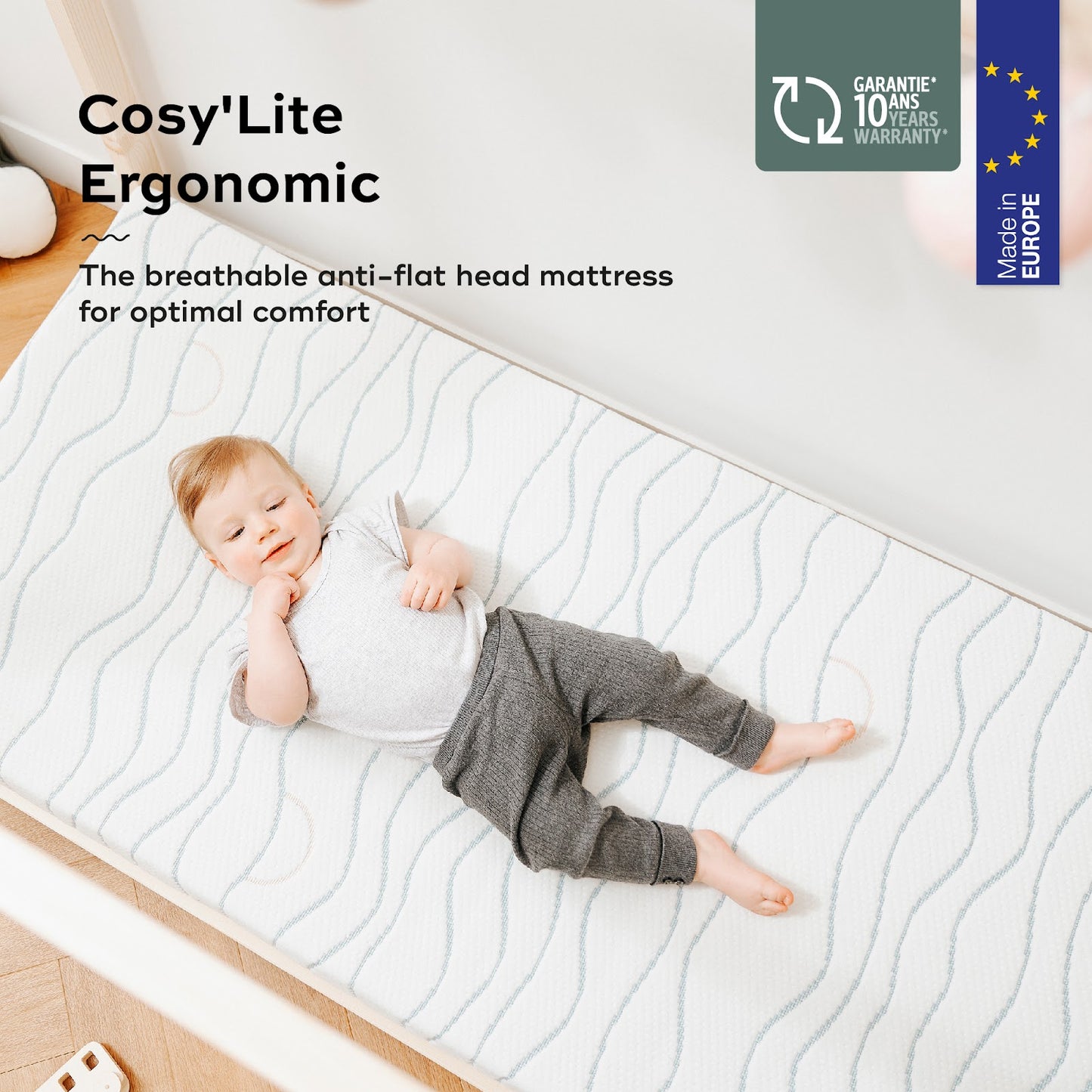 Babymoov -  Cosy' Lite Ergonomic Mattress - 60X120 Cm - Multicolour