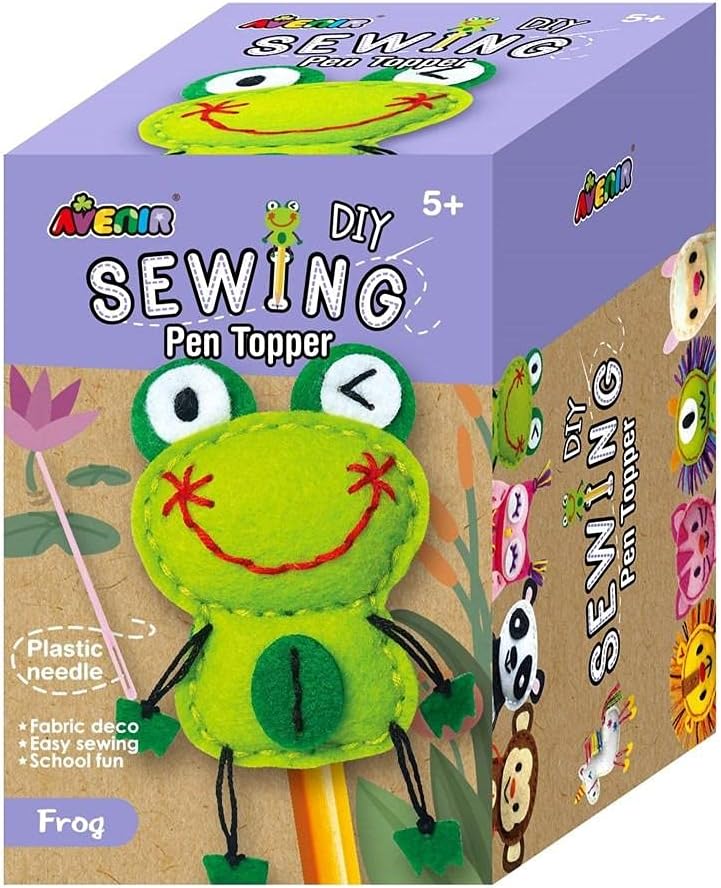 Avenir - Sewing Pen Topper  Sewing Kit- Frog -Multicolor