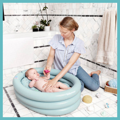 Babymoov -  Evolutionary Inflatable Bathtub Aquadots - Blue