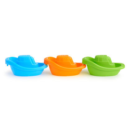 Munchkin- Little Boat Trains, Pack Of 3 -4 Months + - Multi Color