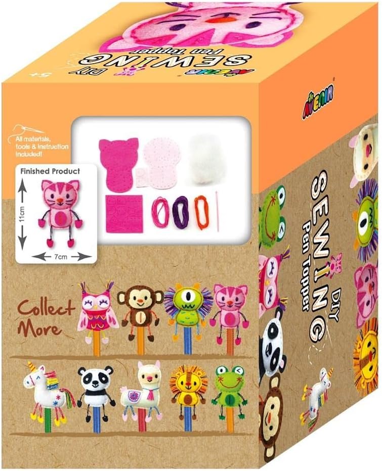 Avenir - Sewing Pen Topper  Sewing Kit- Kitty-Multicolor