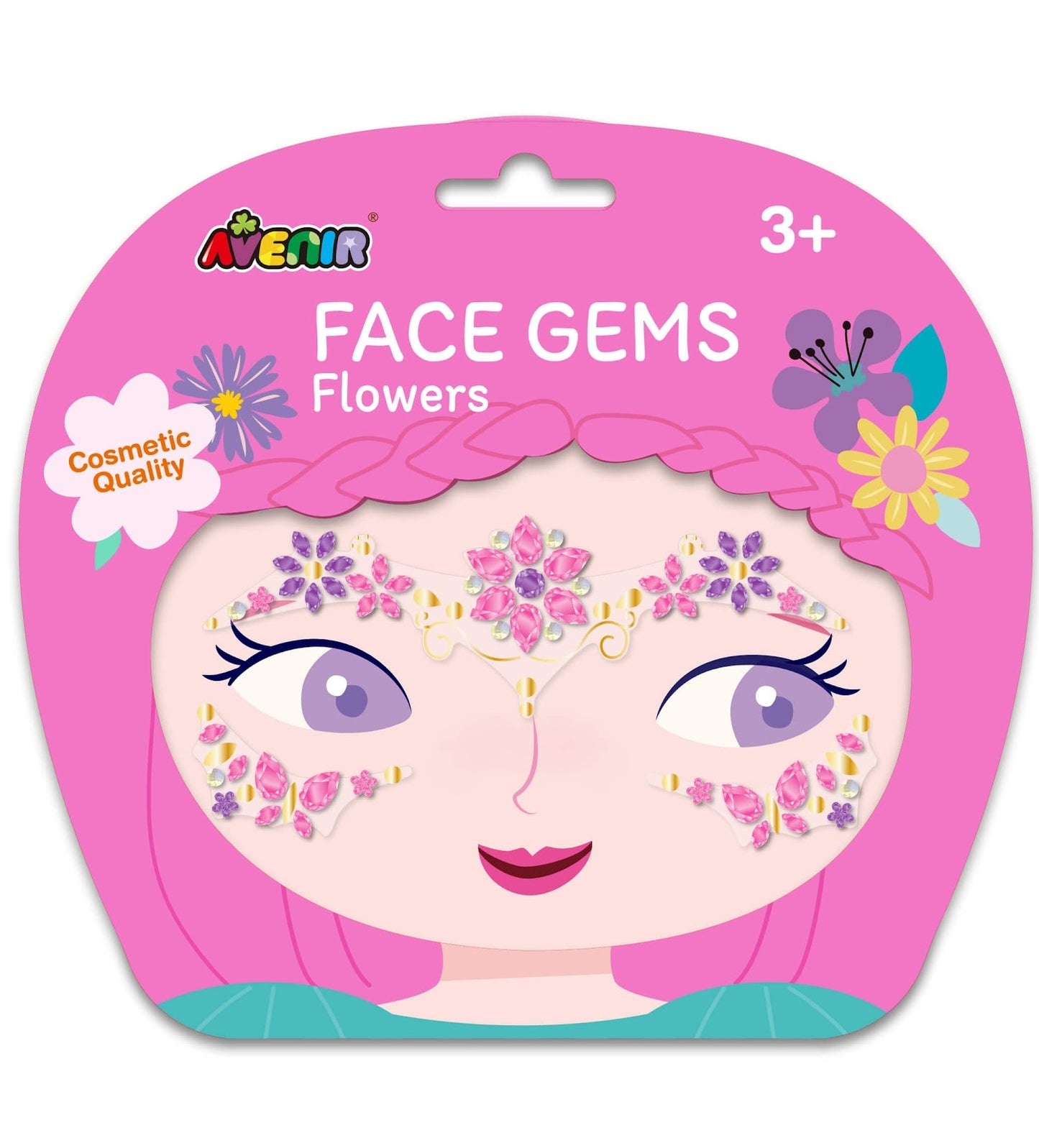 Avenir - Face Gems - Flowers |Products Designed For Application -Multicolor