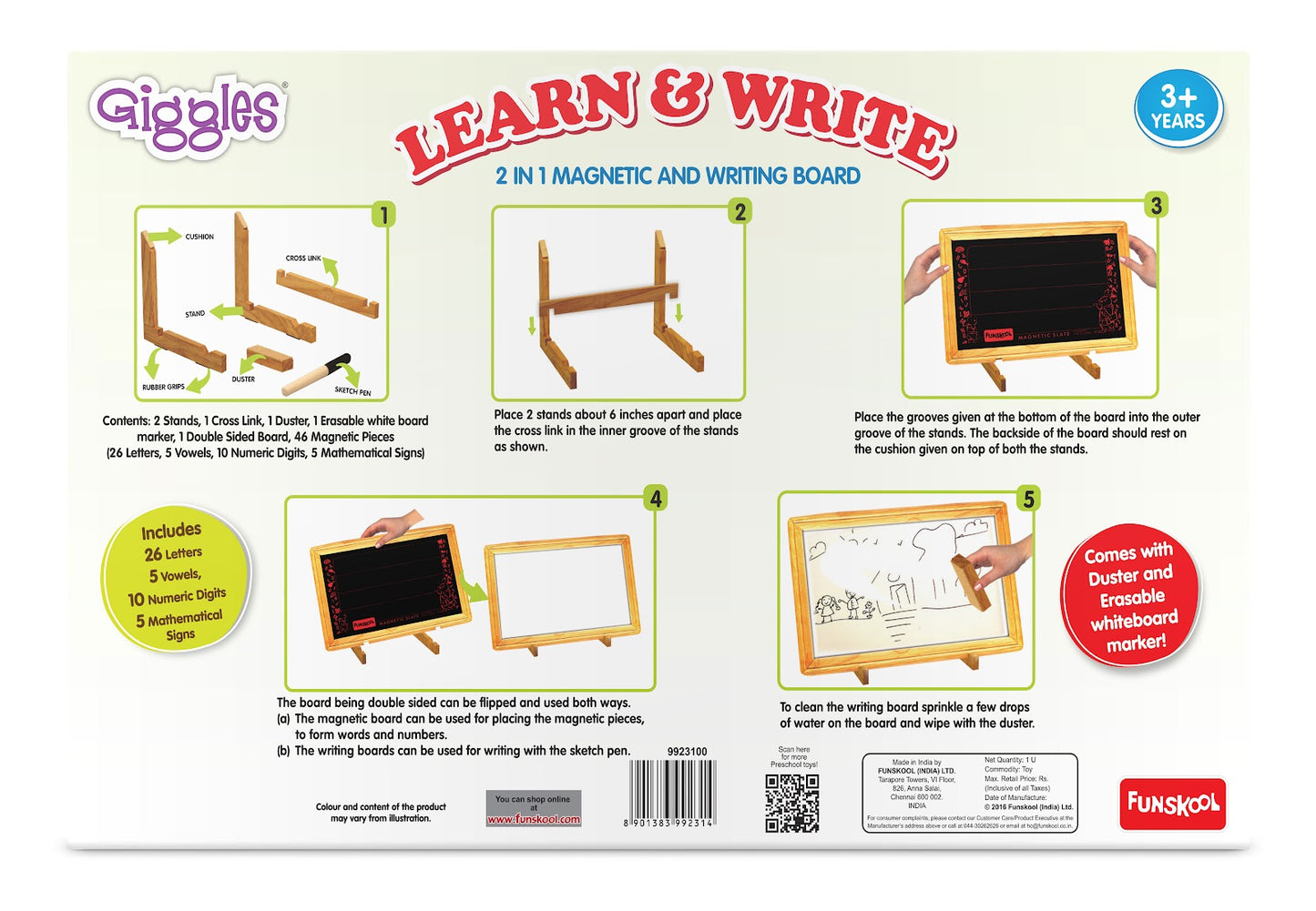 Funskool -  Learn & Write Board-Multicolor