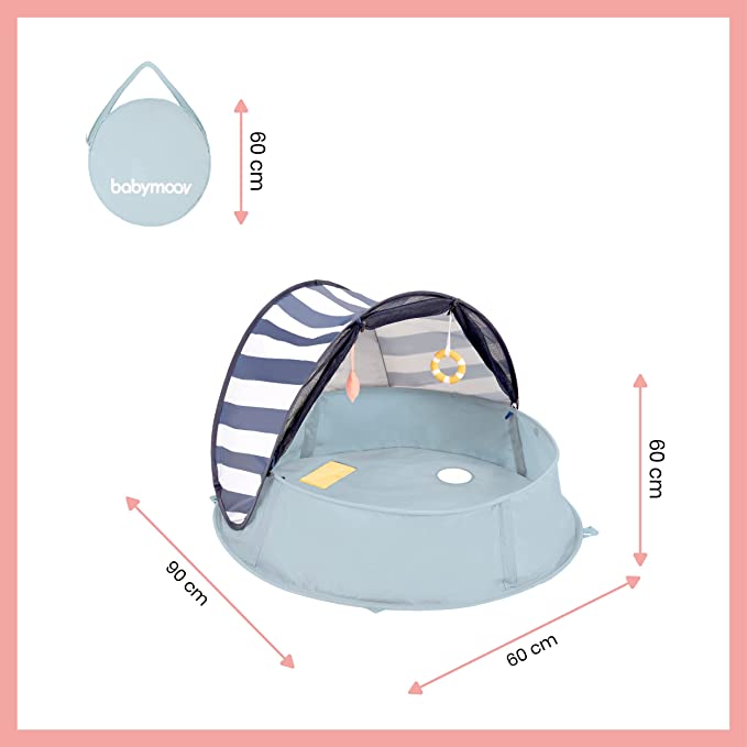 Babymoov -  Aquani Anti Uv Tent And Paddling Pool Mariniere - Multicolour