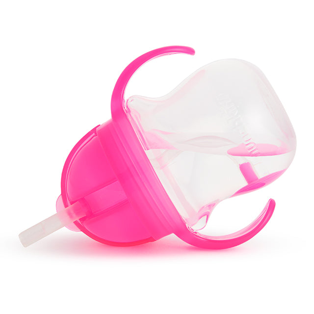 Munchkin- Any Angle™ Click Lock Weighted Straw Trainer Cup 7Oz - 6 Months - Pink