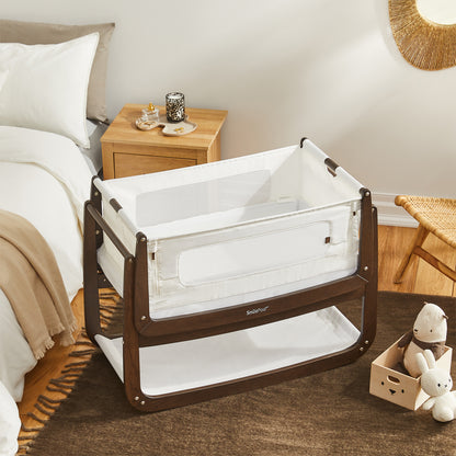 Snuz- Pod4  Bedside Crib The Natural Edit - Ebony