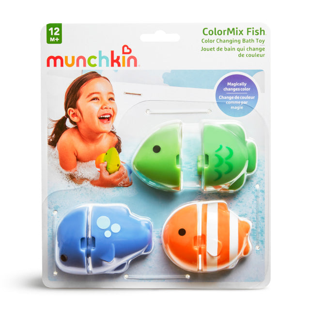 Munchkin- Colormix Fish™, Pack Of 3  -12 Months + - Multi Color