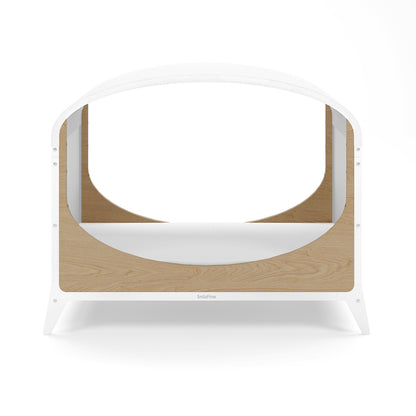 Snuz- Cot Bed - White Natural