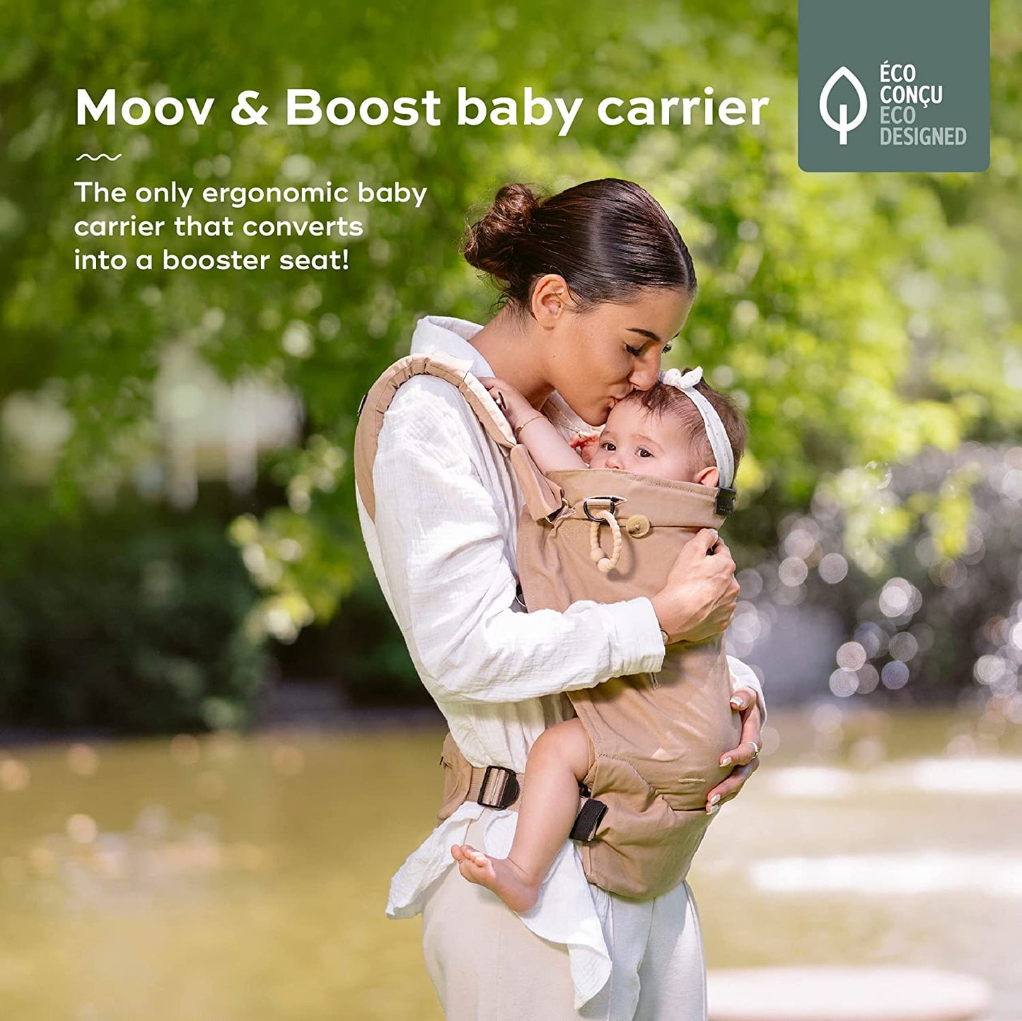 Babymoov -  Moov & Boost Baby Carrier - Hazelnut - Multicolour