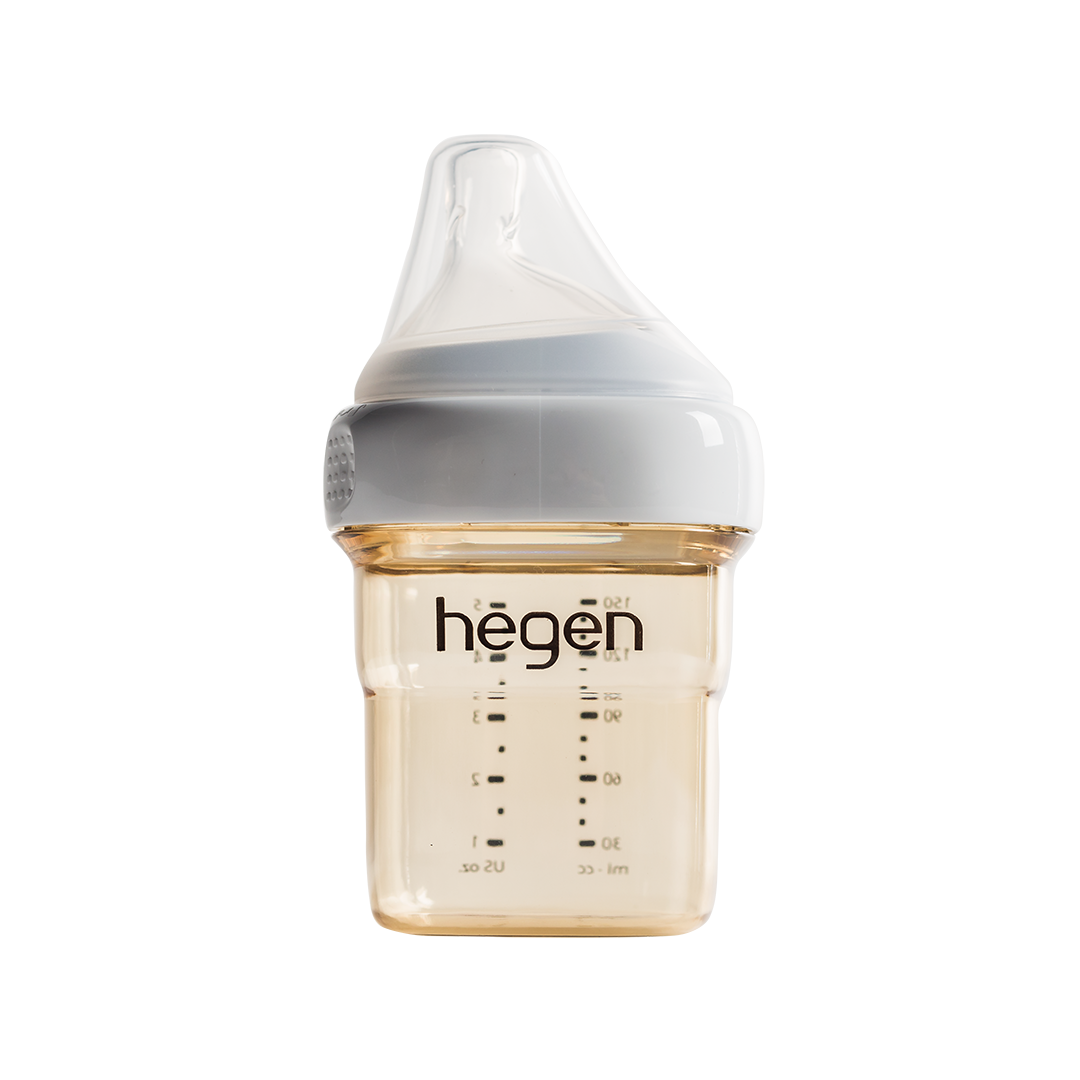 Hegen- Pcto™ 150Ml/5Oz Feeding Bottle Ppsu With Slow Flow Teat- 1 To 3 Months-White