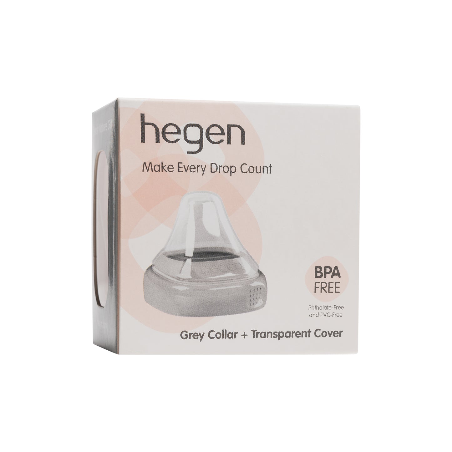 Hegen- Pcto™ Collar And Transparent Cover For Feeding Bottle - Blue