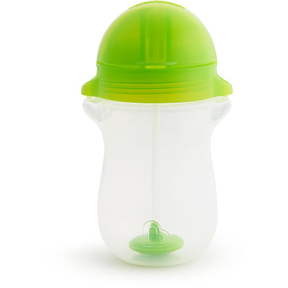 Munchkin- Any Angle™ Click Lock Weighted Straw Trainer Cup 10Oz - 12 Months - Green