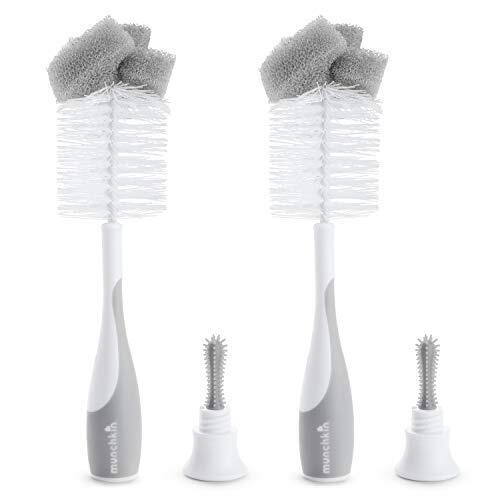 Munchkin- Sponge™ Bottle Brush - Pack Of 2 - Grey