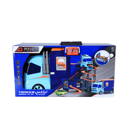 D-Power -  Super Transformer Construction Truck | 2In1 - Truck & -Orange