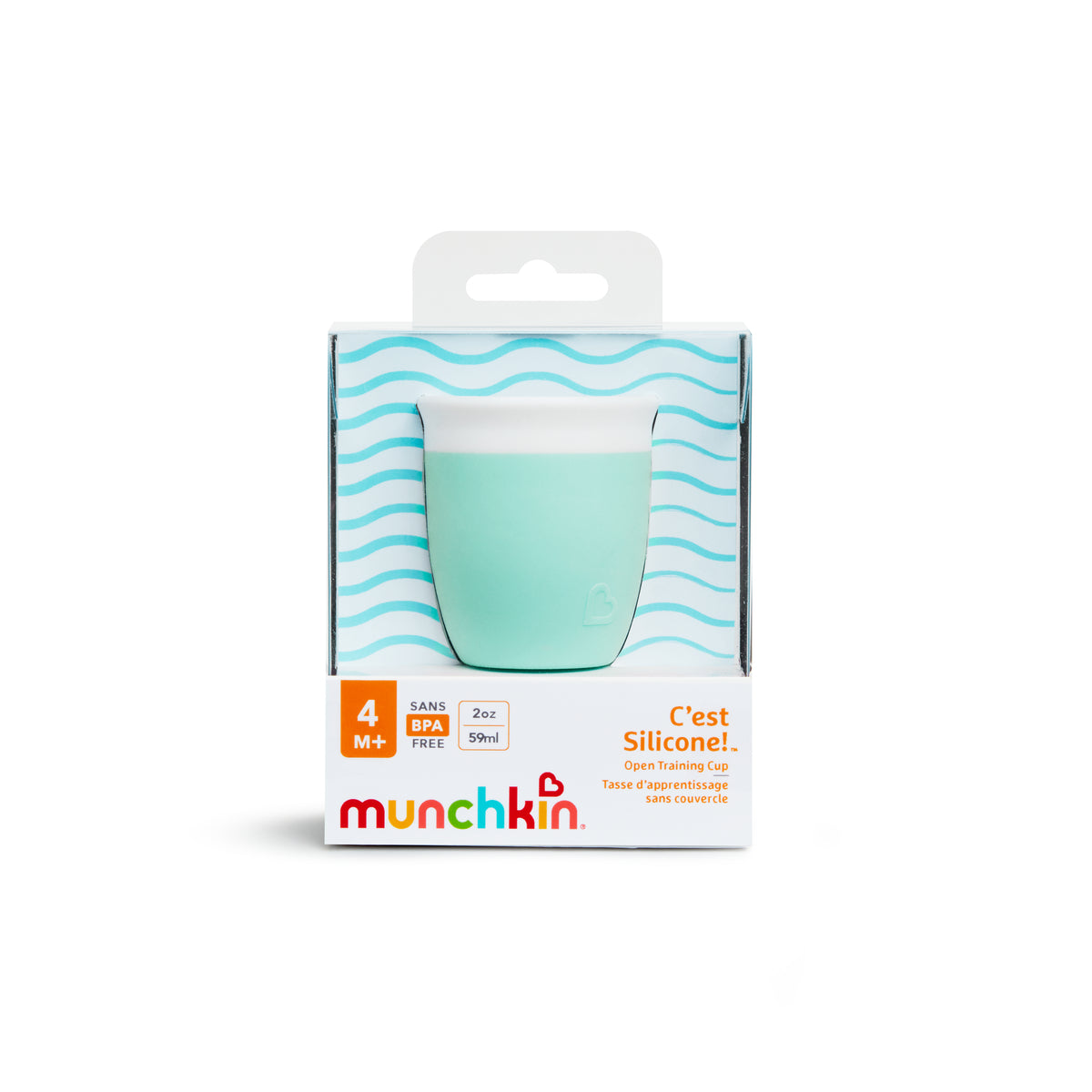 Munchkin- C’Est Silicone!™ Open Training Cup - 2 Oz 4 Months + - Mint