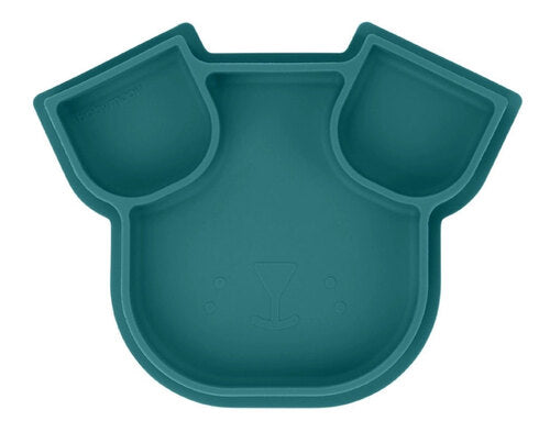 Babymoov -  Divided Silicone Plate Isy Plate - Blue