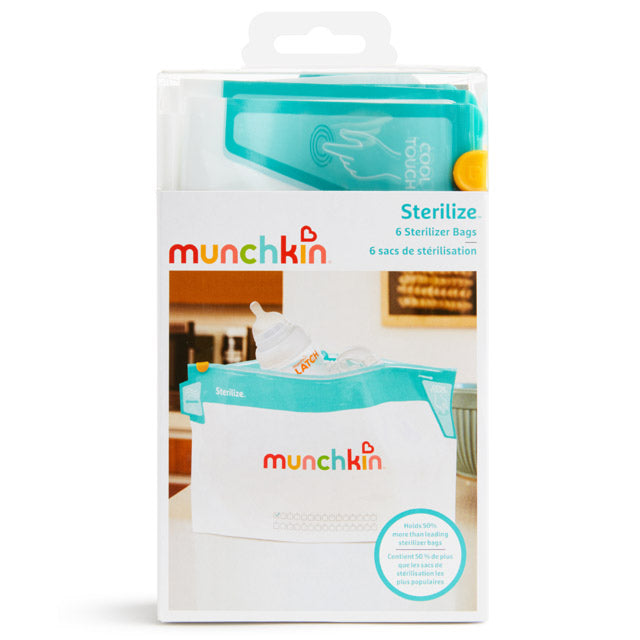 Munchkin- Jumbo Microwave Sterilizer Bags
Pack Of 6 - White