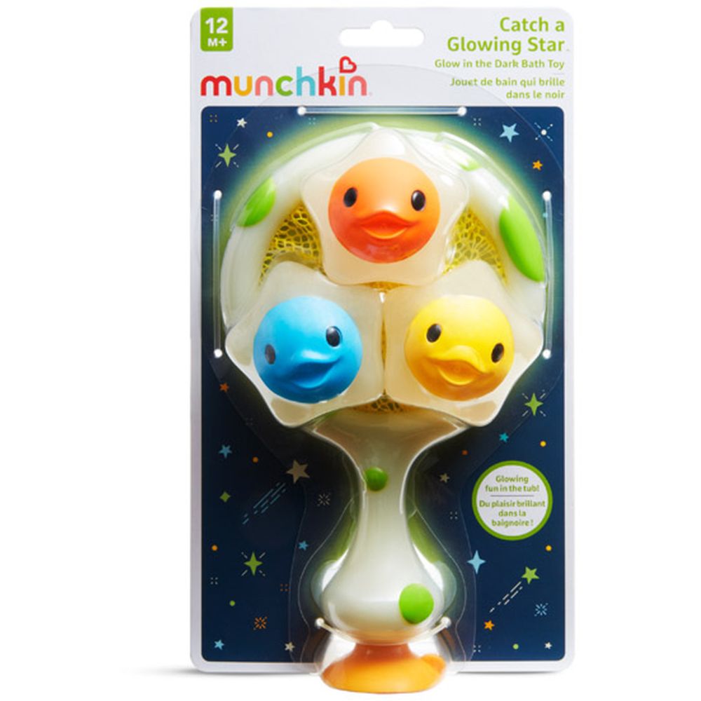 Munchkin- Catch A Glowing Star™
(Glow-In-The-Dark Bath Toy)
12 Months - Multi Color