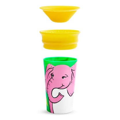 Munchkin- Miracle® 360° Wildlove Sippy Cup 9Oz - 12 Months + -  Elephant