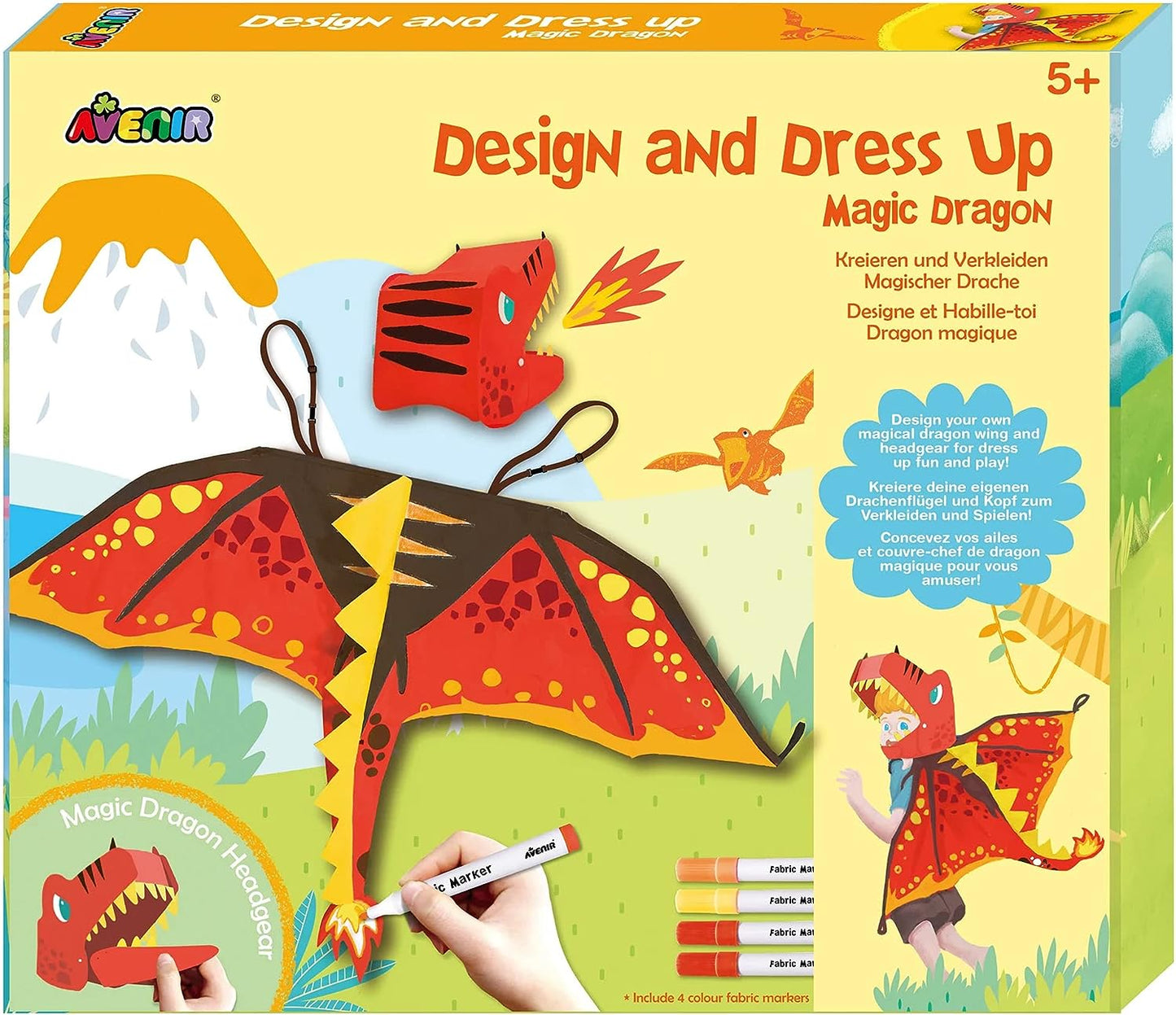 Avenir - Unicorn Dress Up Fun Set – Magic Dragon-Multicolor