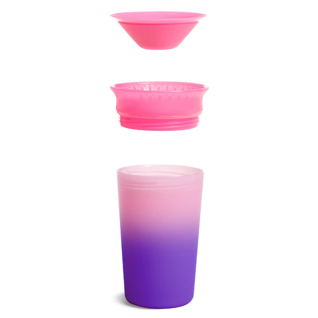 Munchkin- Miracle® 360° Color Changing Cup 9Oz - 12 Months  - Pink