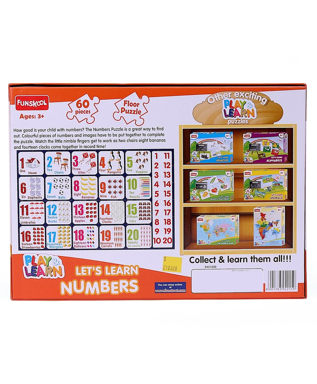 Funskool -  Numbers-Multicolor