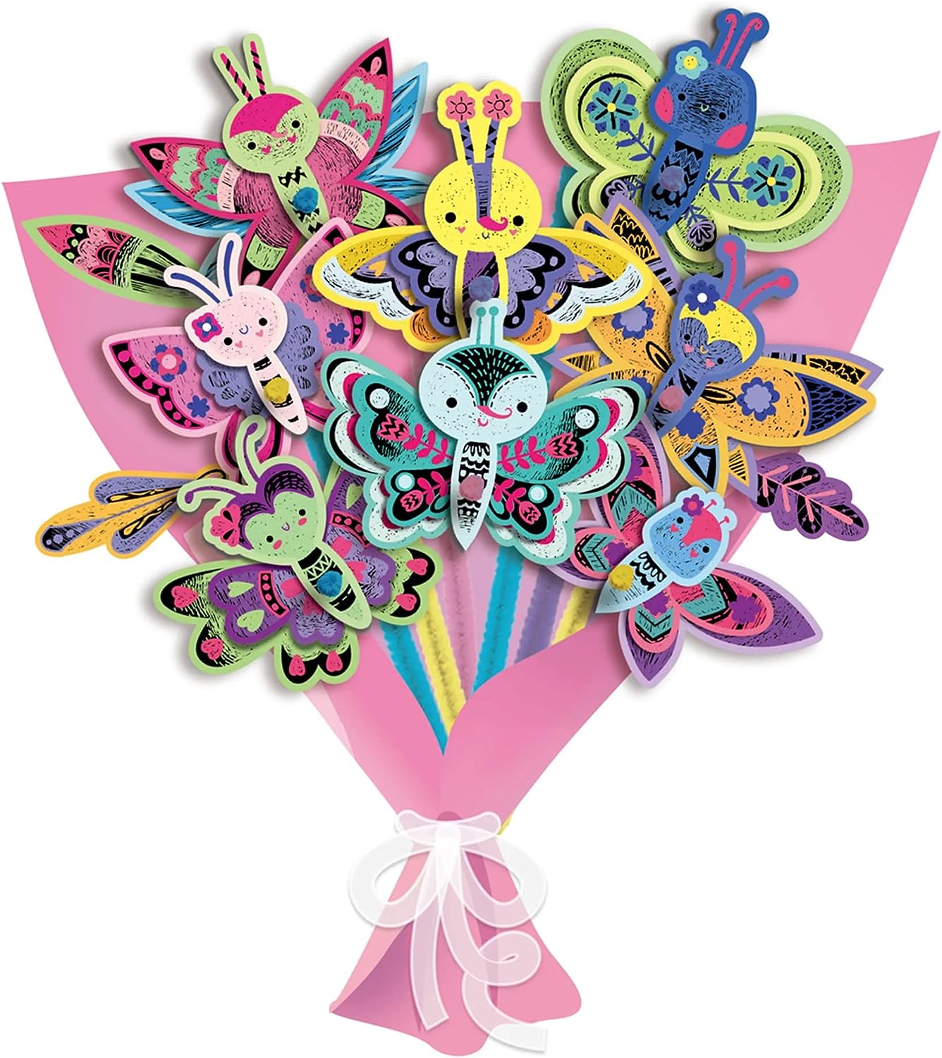 Avenir - Scratch Bouquet Kit – Butterfly-Multicolor