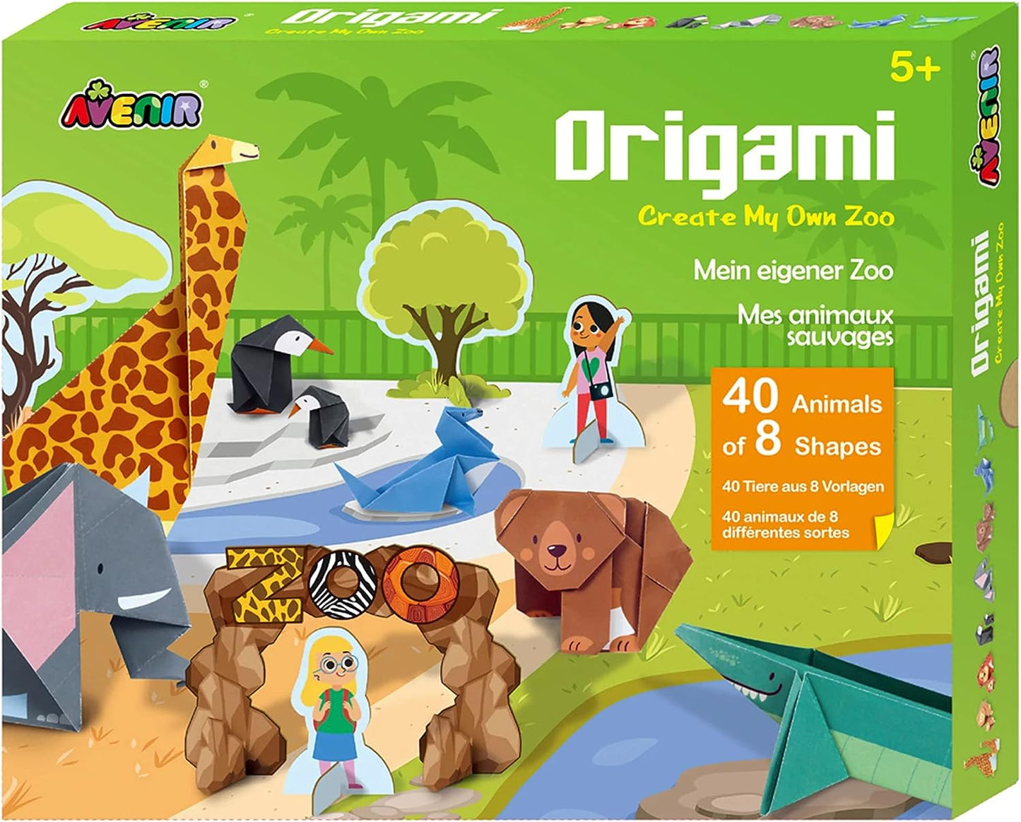 Avenir - Origami - Create My Own  Toolkits-Zoo -Multicolor