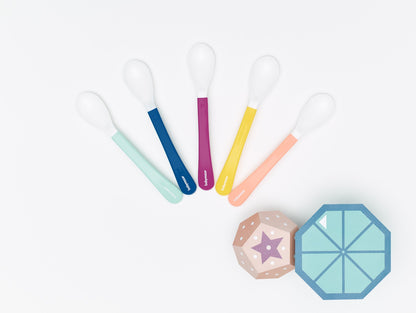 Babymoov -  White Head Spoons 2Nd Age Pack Of 5 - Multicolour