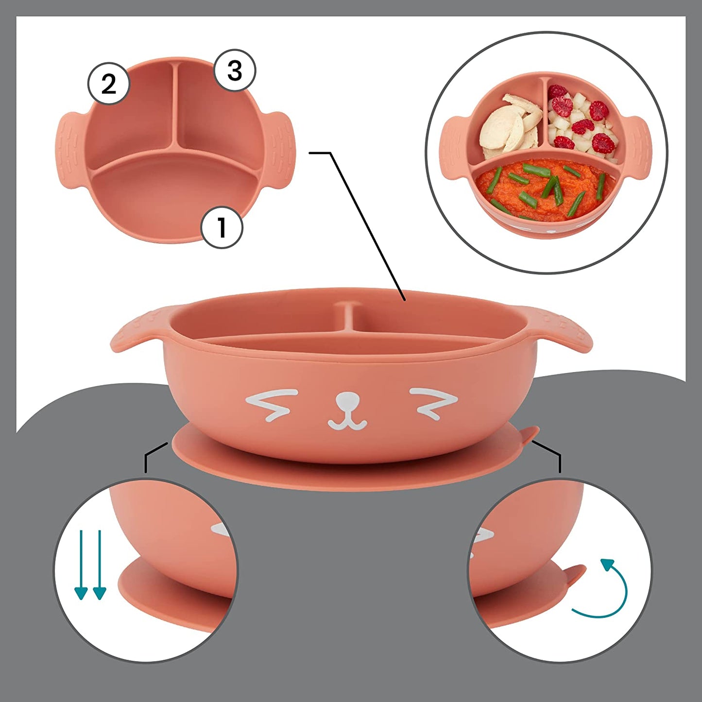 Babymoov -  Learn Isy Baby Mealtime Set Of 4  - Orange