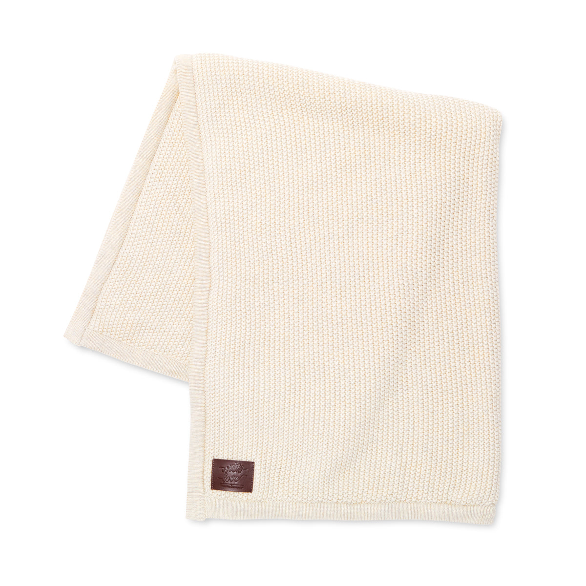 Snuz-Organic Knitted Fleece Baby Blanket - Linen