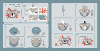 Avenir - 3D Decoration - Koala Kit-Multicolor