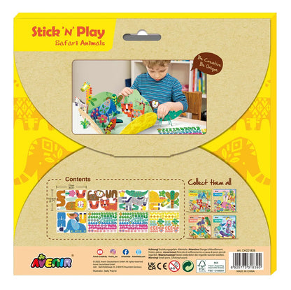 Avenir - Stick 'N Play Series - Safari Animals-Multicolor