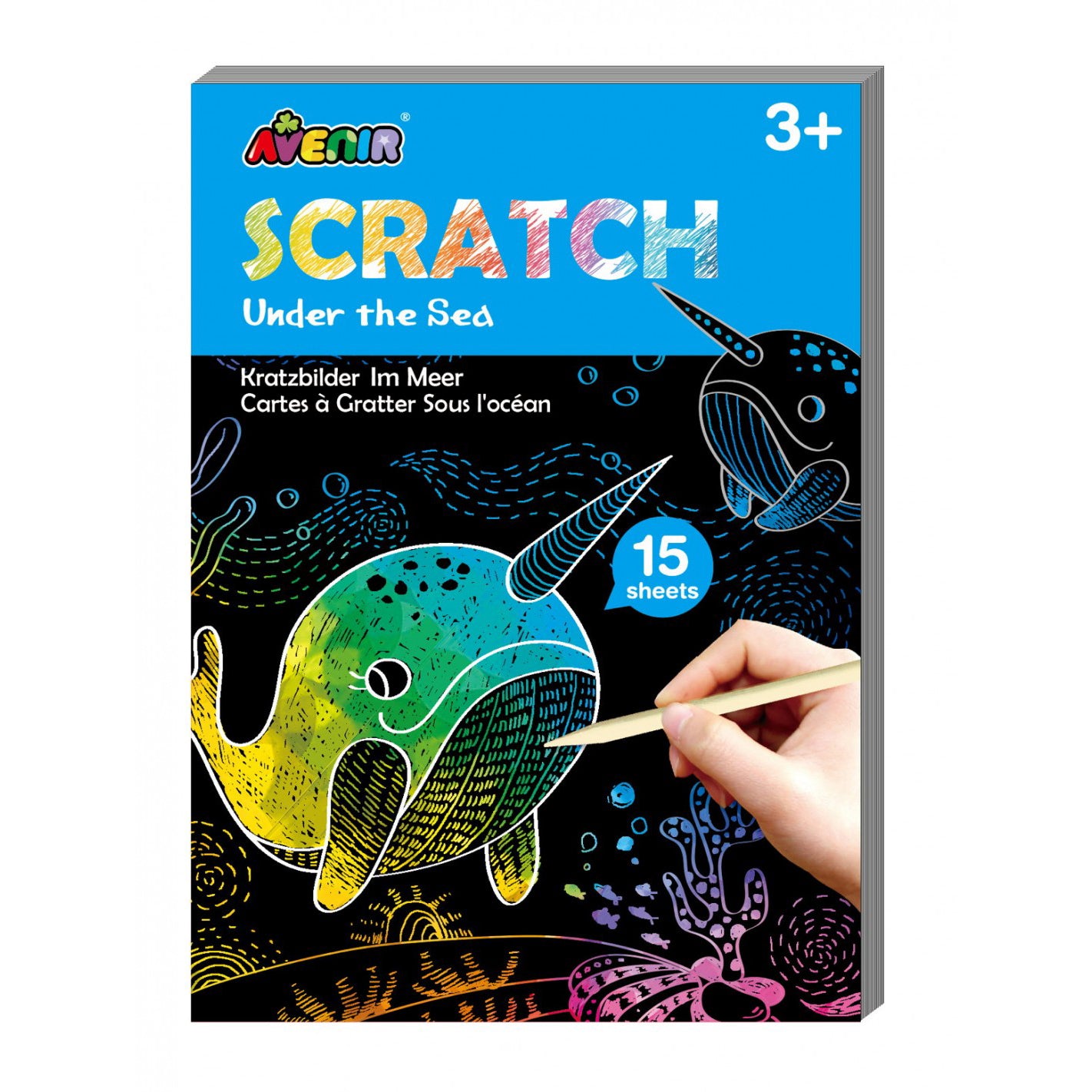 Avenir -  Mini Scratch Book - Under The Sea | Mini Scratch Book -Multicolor