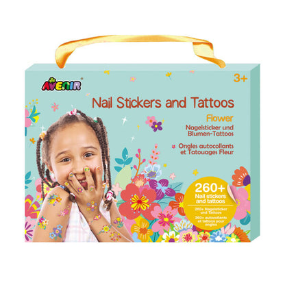 Avenir - Nail Stickers And Tattoos - Flower | Trendy-Multicolor