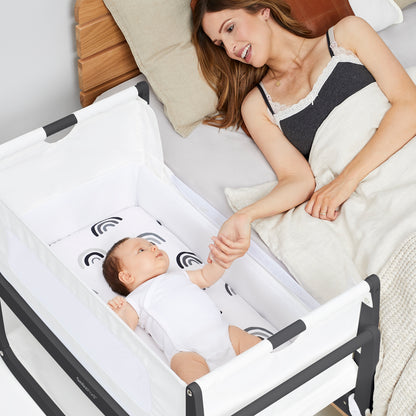 Snuz- Pod4 Bedside Crib  - Slate