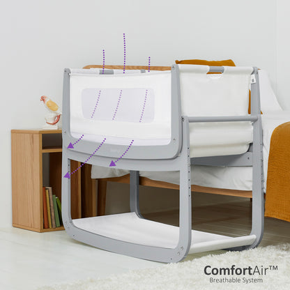 Snuz- Pod4 Bedside Crib  - Dove