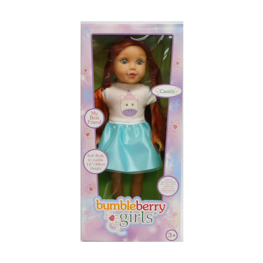 Lotus -  Bumbleberry - Miss Cassidy 15" - Soft Bodied Doll | Huggable Doll For Girls
-Multicolor