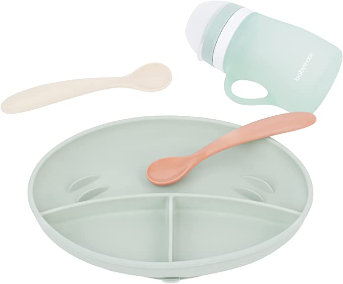 Babymoov -  Grow Isy Silicone Feeding Set - Blue