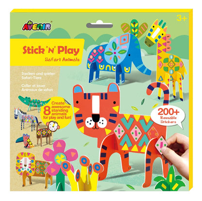 Avenir - Stick 'N Play Series - Safari Animals-Multicolor