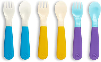 Munchkin- Colorreveal™ Color Changing Toddler Forks & Spoons, Pack Of 6 - Multi Color