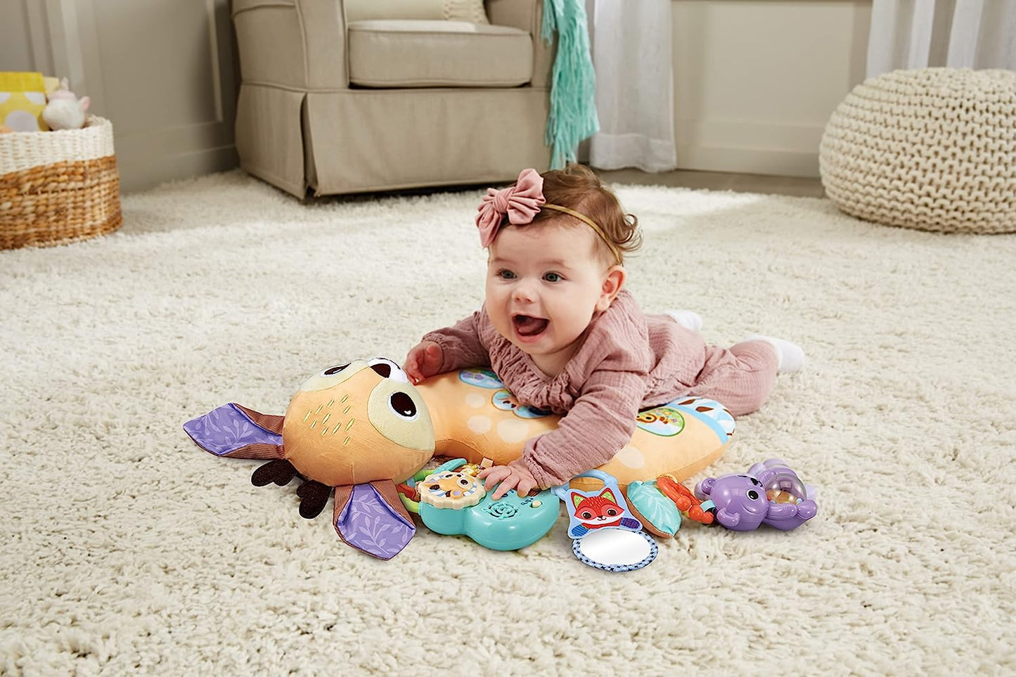 Vtech -  Baby 4-In-1 Sensory Animal Pillow With Lights