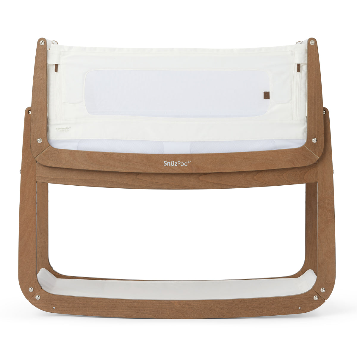 Snuz- Pod4  Bedside Crib The Natural Edit - Walnut