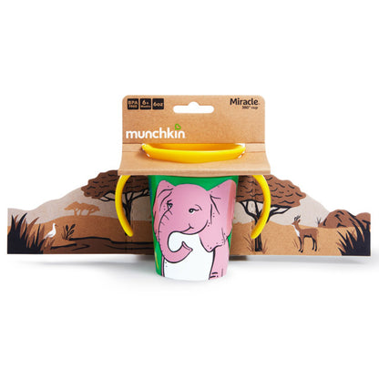 Munchkin- Miracle® 360° Wildlove Trainer Cup 6Oz - 6 Months - Elephant