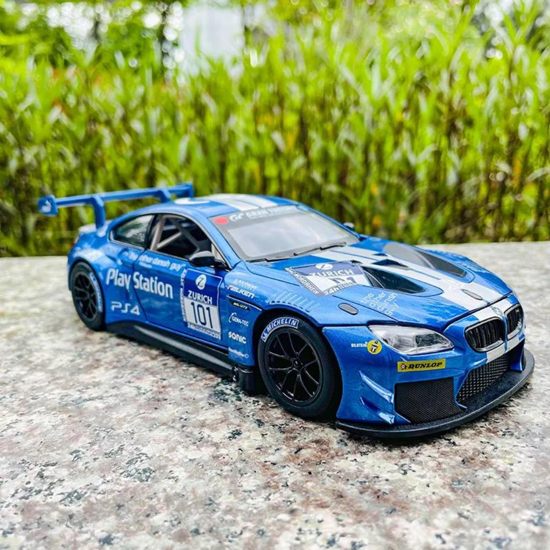 Msz - Bmw M6 Gt3 - Die-Cast Replica, Ultimate Collector'S Item-Blue