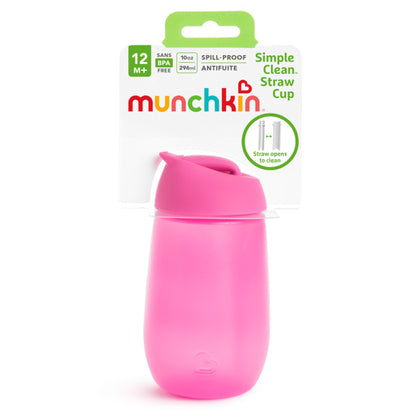 Munchkin- Simple Clean™ Straw Cup 10 Oz - 12 Months+ - Pink