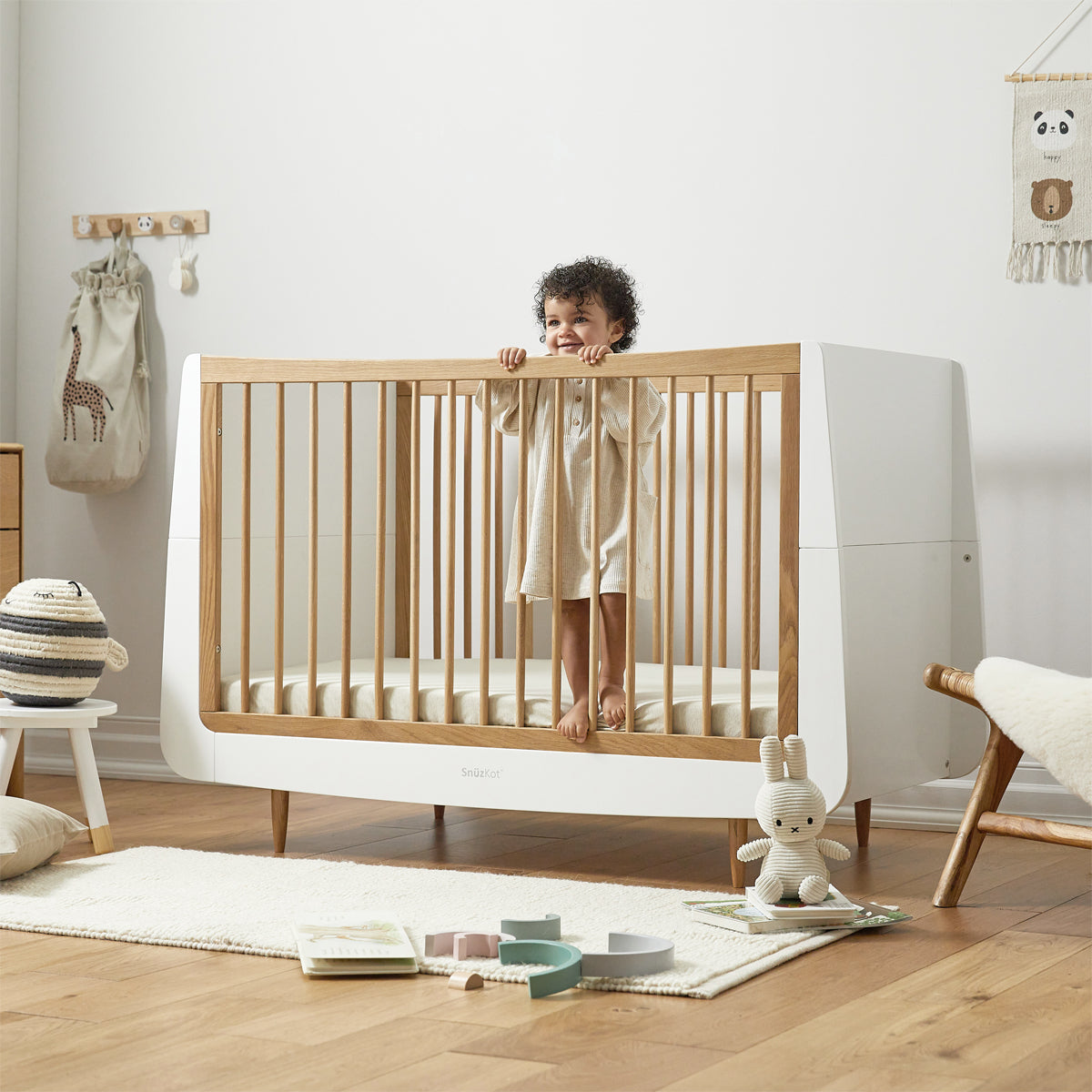 Snuz- Kot Skandi Cot Bed  - Oak